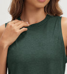 ODODOS Stratum Women's Performance Tank in soft fabric with crew neck design.