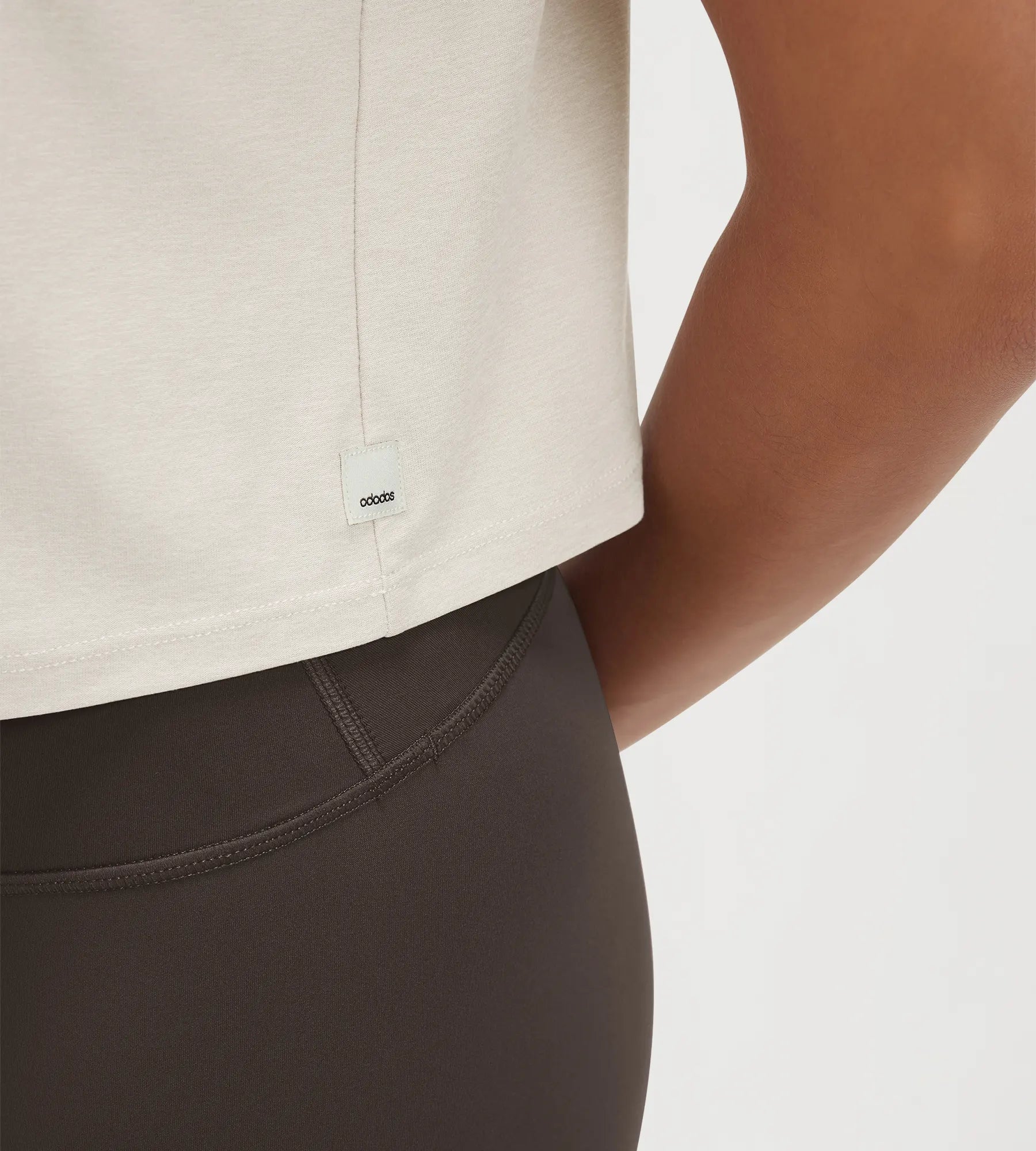 ODODOS Stratum Women's Performance Cropped Tee with soft fabric and athletic fit