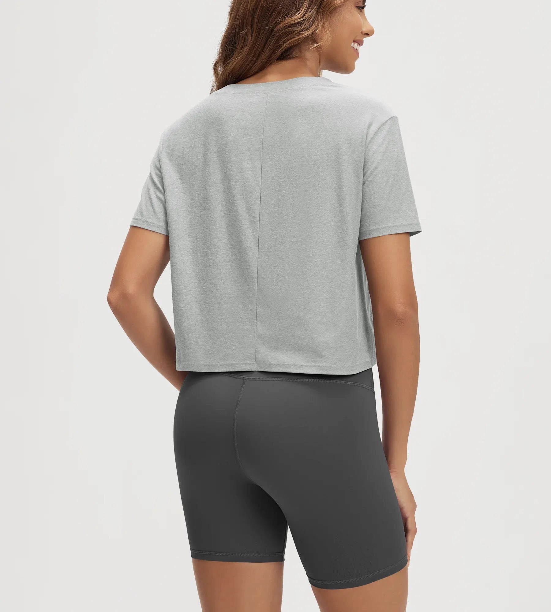 ODODOS Stratum Women's Performance Cropped Tee with soft fabric and athletic fit