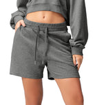 5" Cotton French Terry High Waist Lounge Shorts - ododos