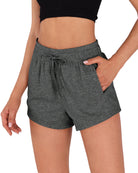 Cotton Terry Drawstring Workout Shorts - ododos