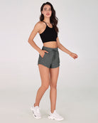 Cotton Terry Drawstring Workout Shorts - ododos