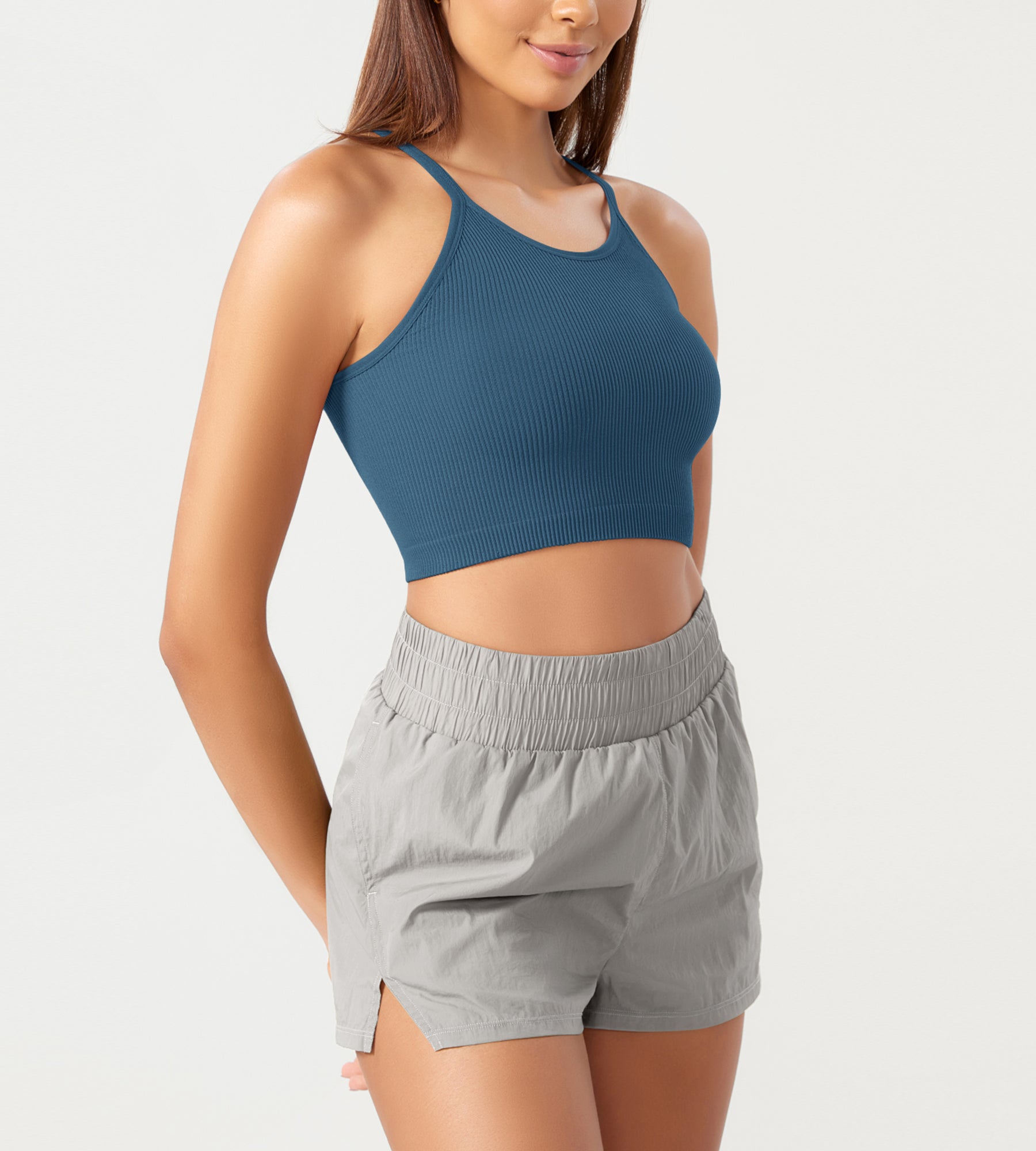 3-Pack Seamless Ribbed Crop Camisole - ododos