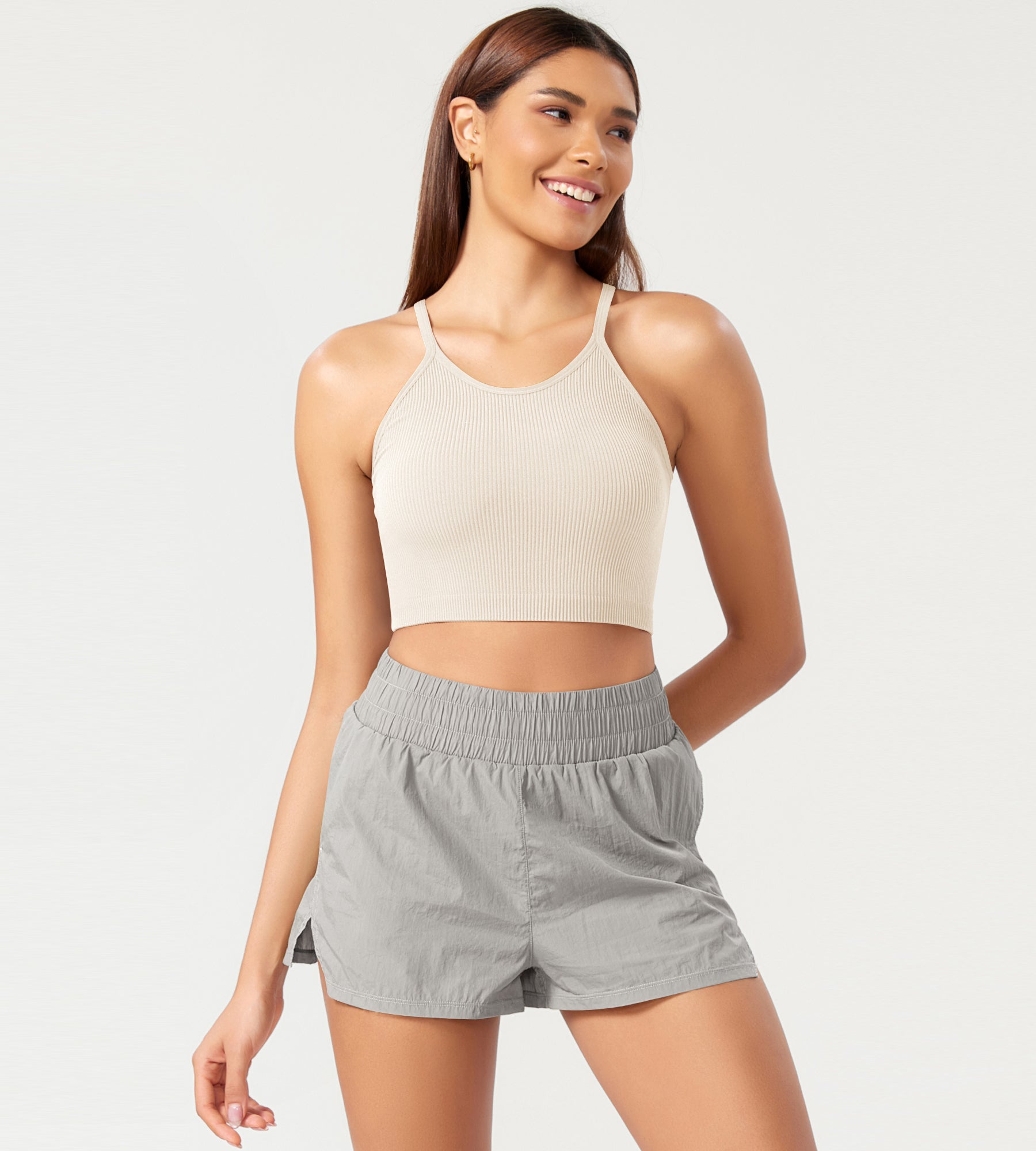 3-Pack Seamless Ribbed Crop Camisole - ododos