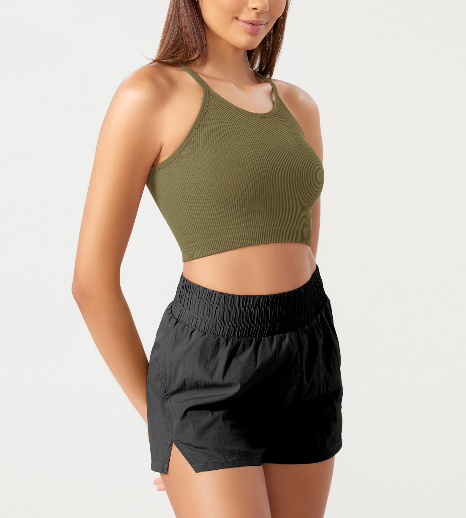 3-Pack Seamless Ribbed Crop Camisole - ododos