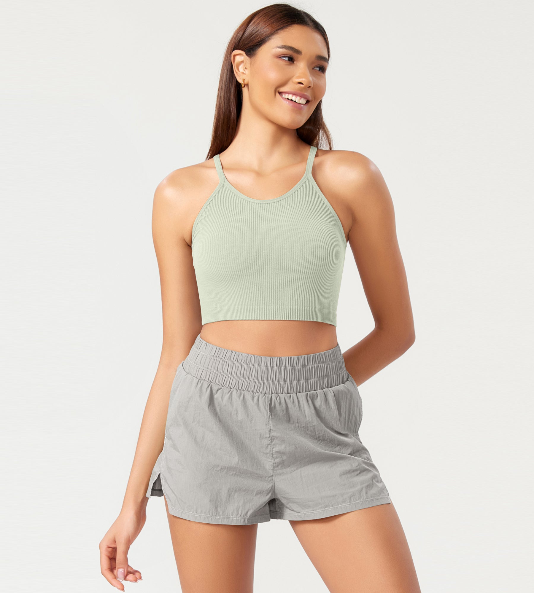 3-Pack Seamless Ribbed Crop Camisole - ododos