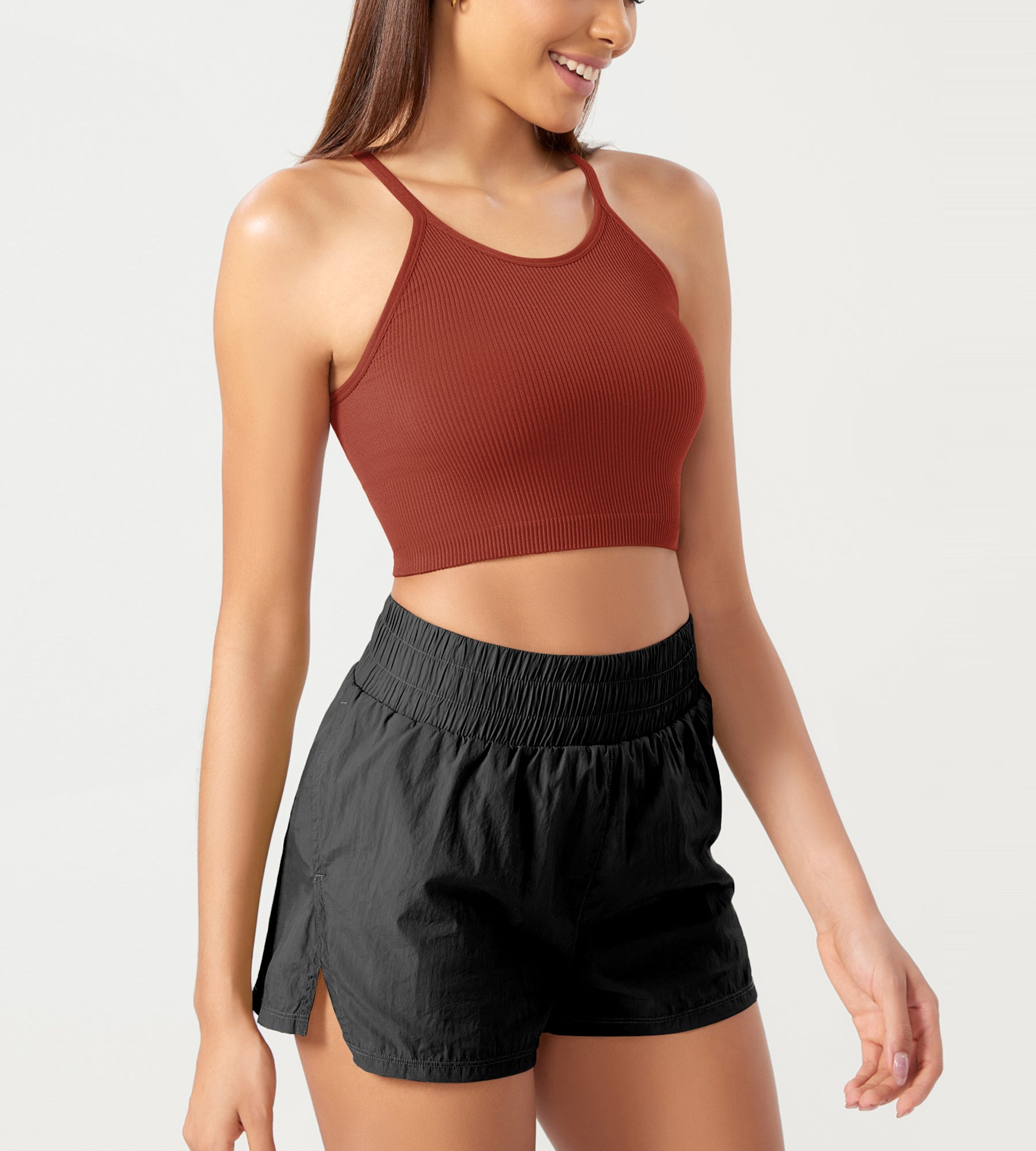 3-Pack Seamless Ribbed Crop Camisole - ododos