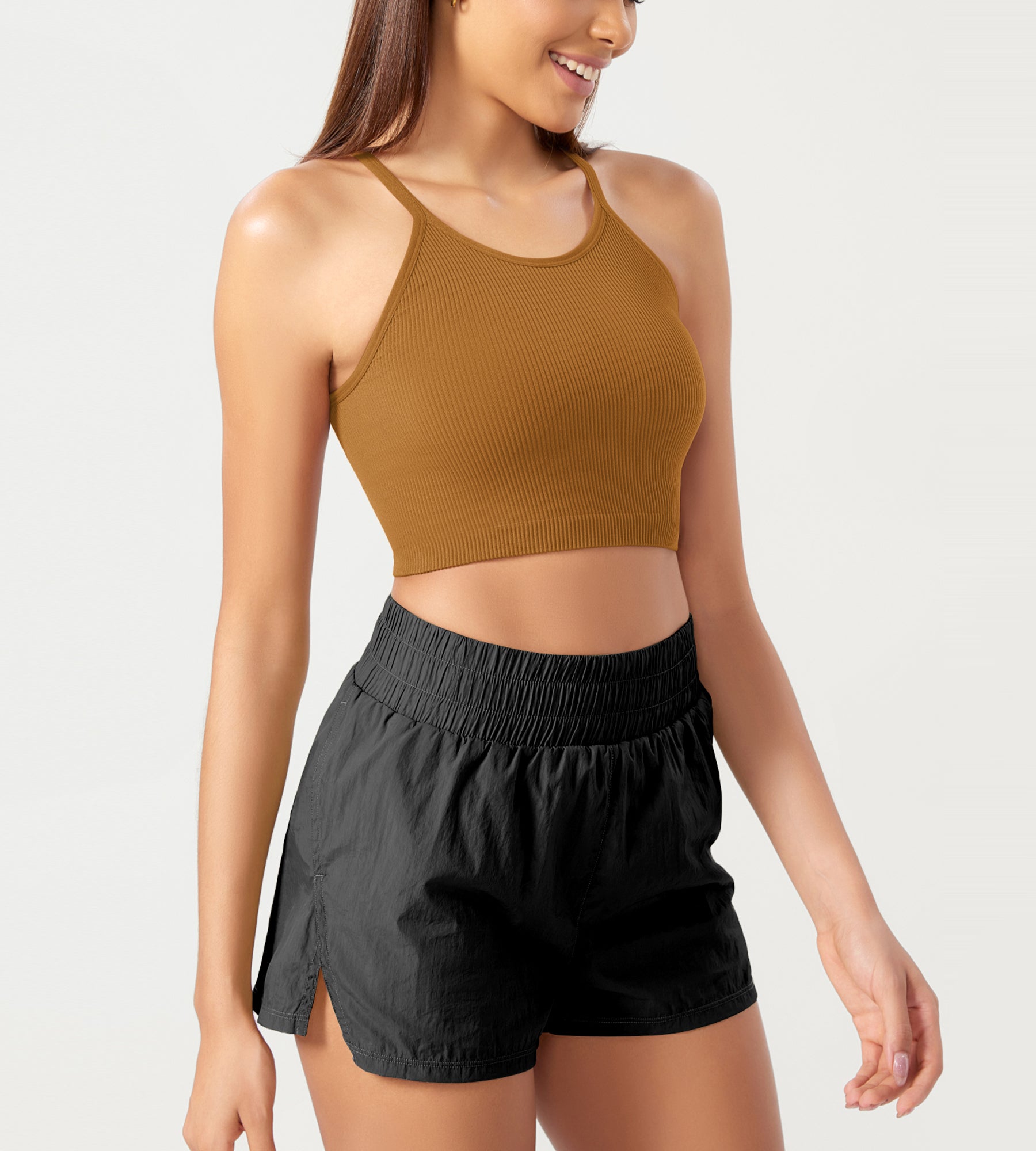 3-Pack Seamless Ribbed Crop Camisole - ododos