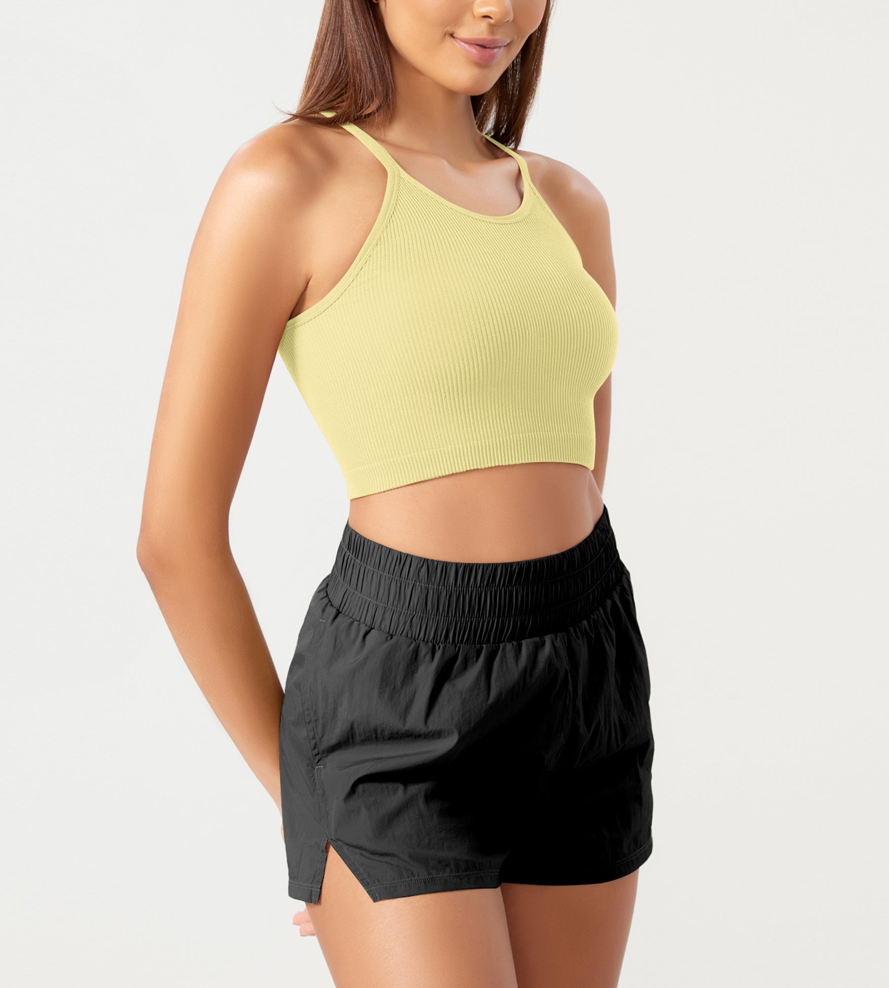 3-Pack Seamless Ribbed Crop Camisole - ododos