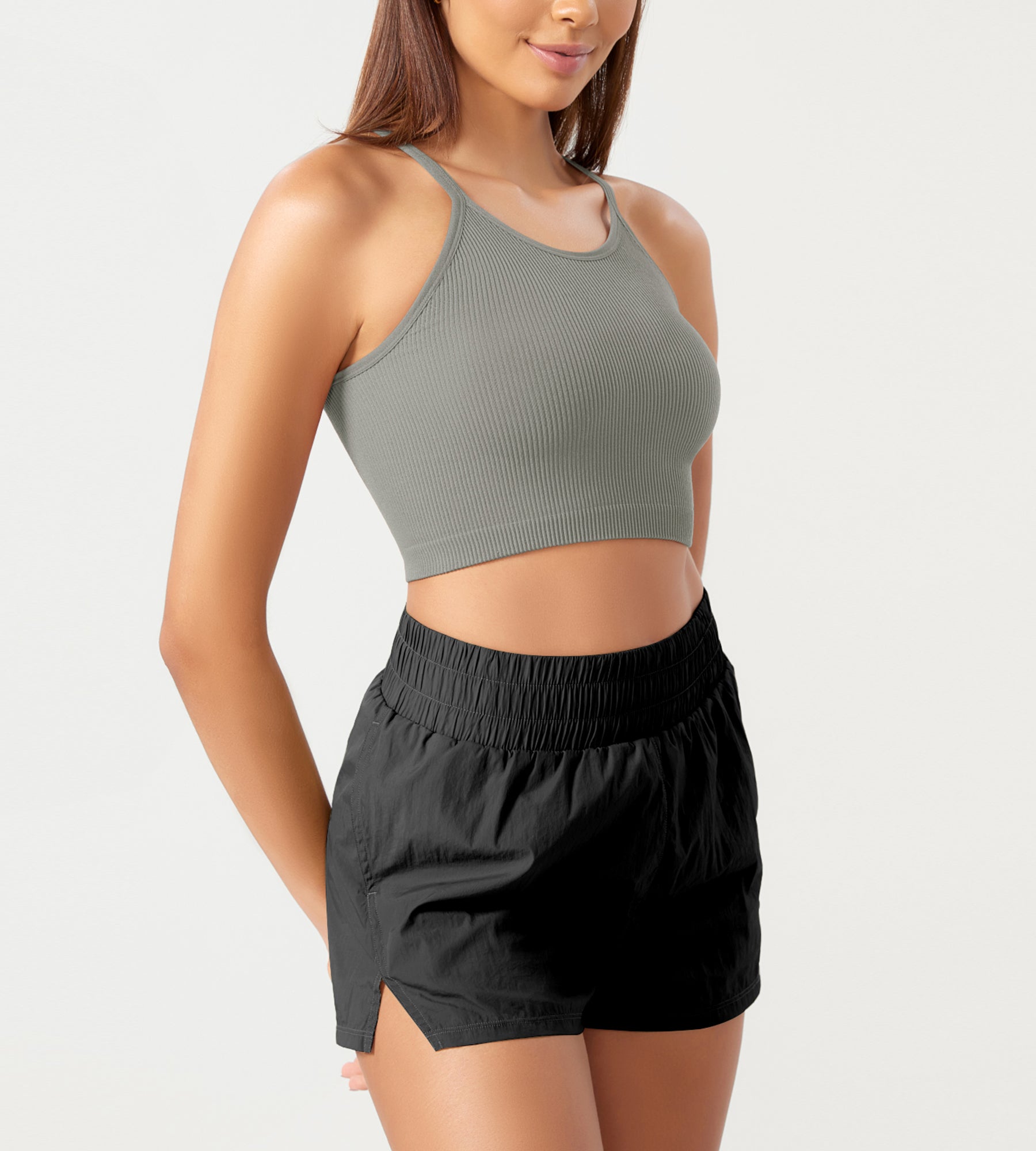 3-Pack Seamless Ribbed Crop Camisole - ododos
