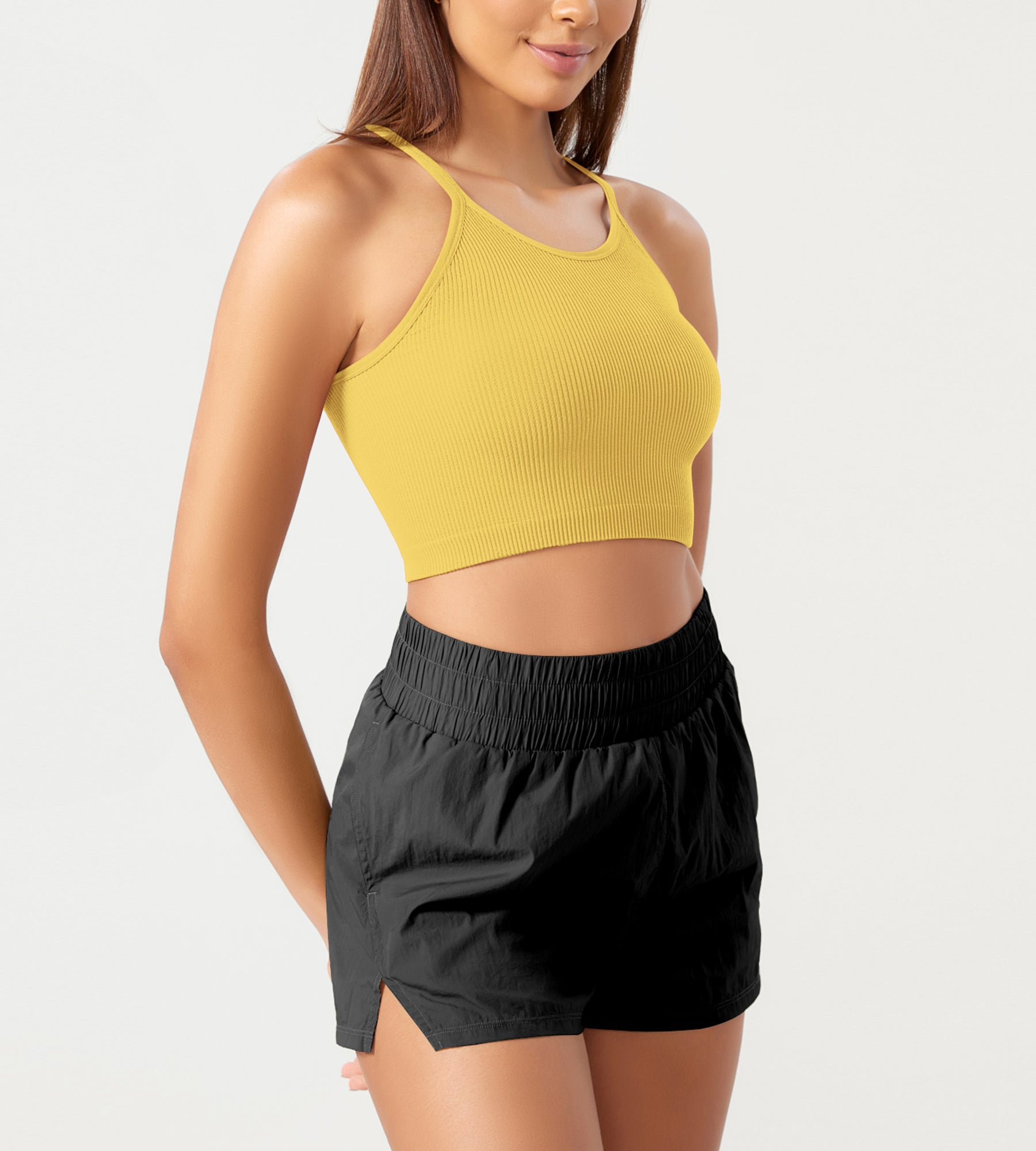 3-Pack Seamless Ribbed Crop Camisole - ododos