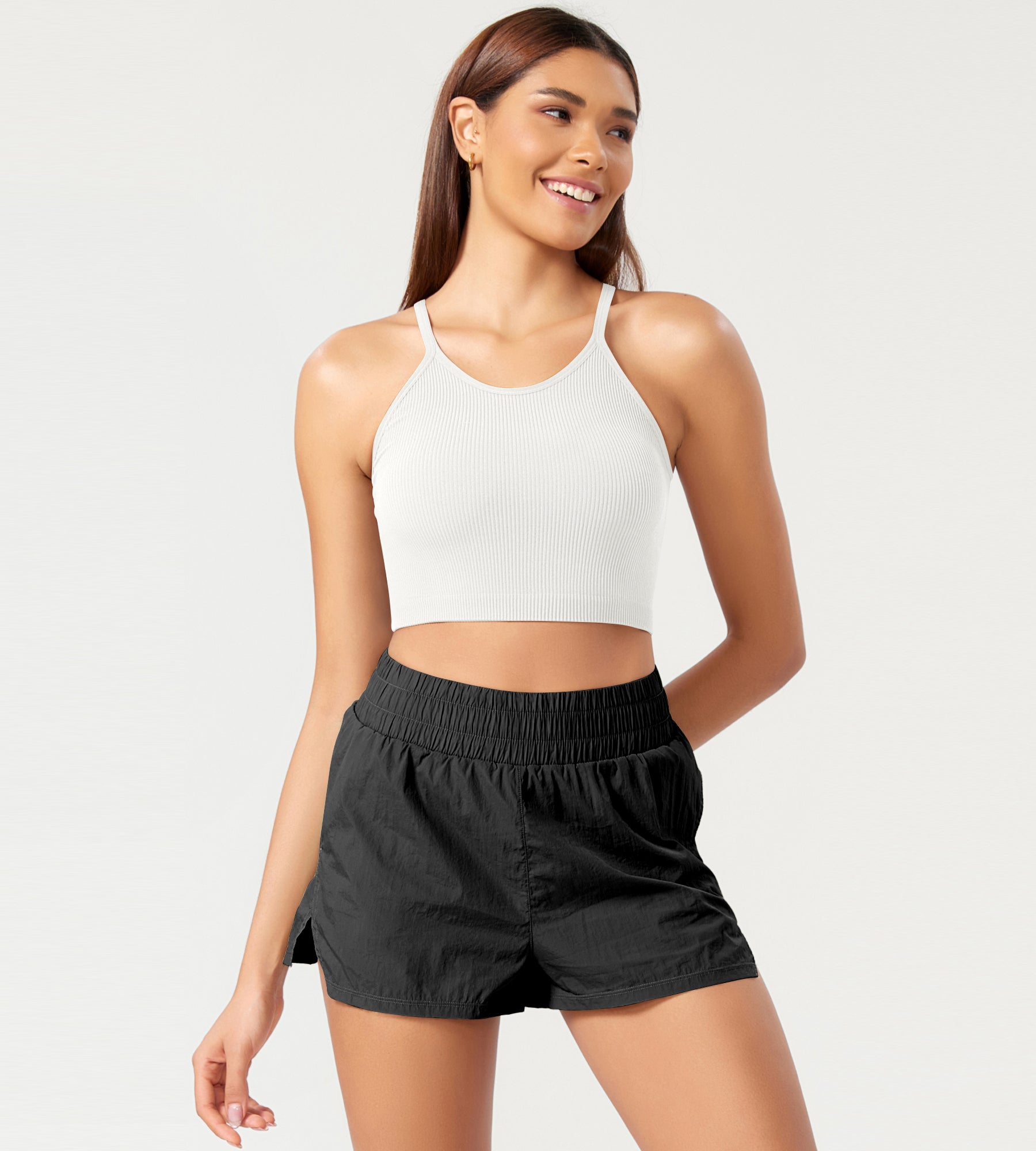 3-Pack Seamless Ribbed Crop Camisole - ododos