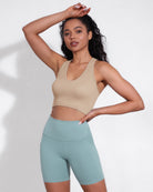 3-Pack Seamless Racerback Crop Tank Tops - ododos