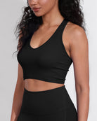 3-Pack Seamless Racerback Crop Tank Tops - ododos