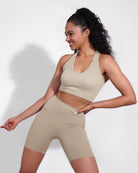 3-Pack Seamless Racerback Crop Tank Tops - ododos