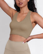 3-Pack Seamless Racerback Crop Tank Tops - ododos