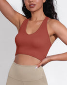 3-Pack Seamless Racerback Crop Tank Tops - ododos