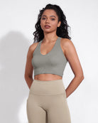 3-Pack Seamless Racerback Crop Tank Tops - ododos