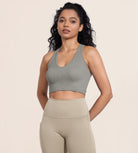 3-Pack Seamless Racerback Crop Tank Tops - ododos