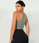 3-Pack Crop Length Waffle Knit Seamless Camisole Cropped Tank Tops - ododos