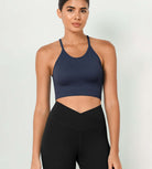 3-Pack Crop Length Waffle Knit Seamless Camisole Cropped Tank Tops - ododos