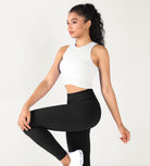 3-Pack Seamless Ribbed High Neck Cropped Tank Tops - ododos