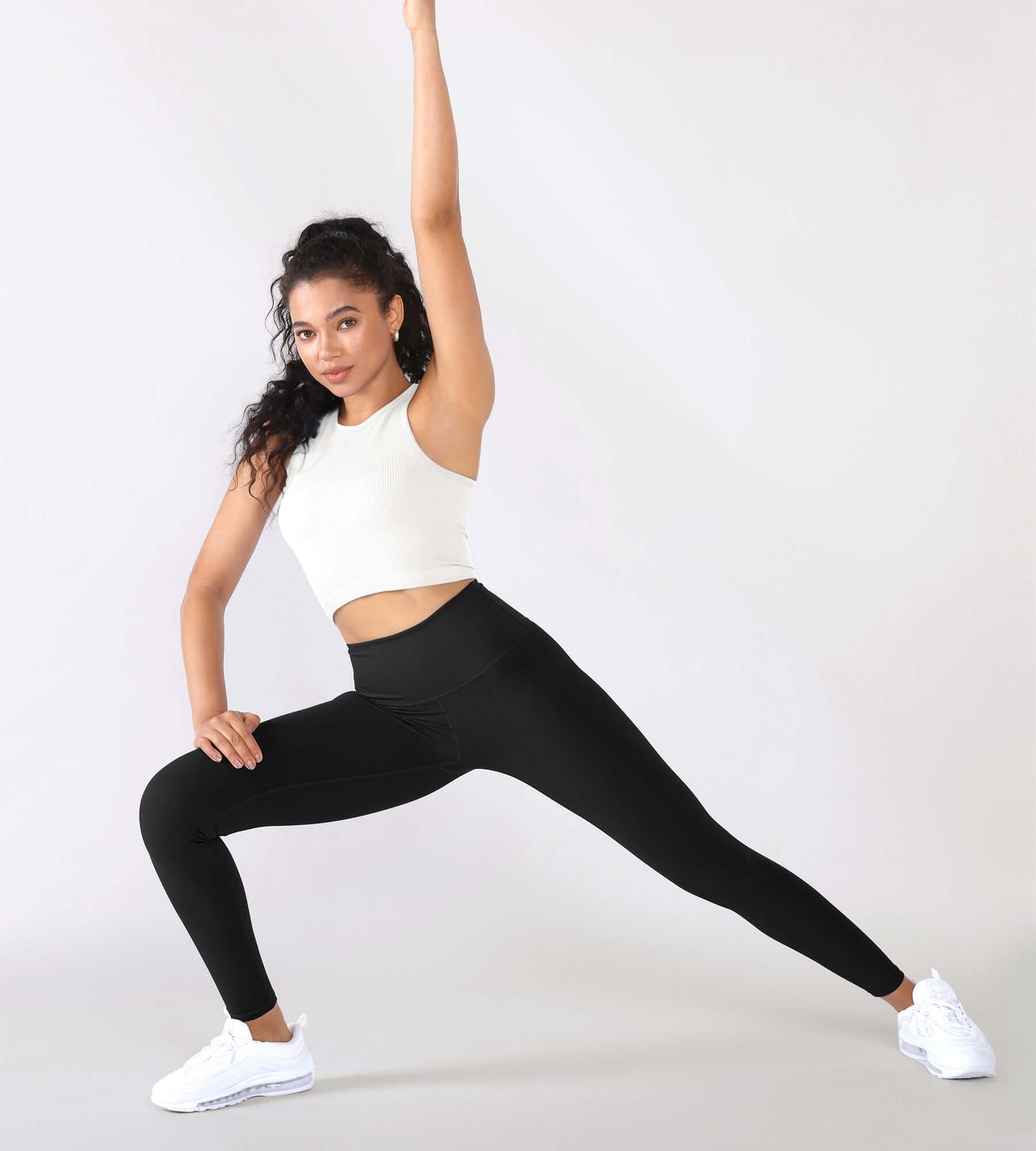 3-Pack Seamless Ribbed High Neck Cropped Tank Tops - ododos