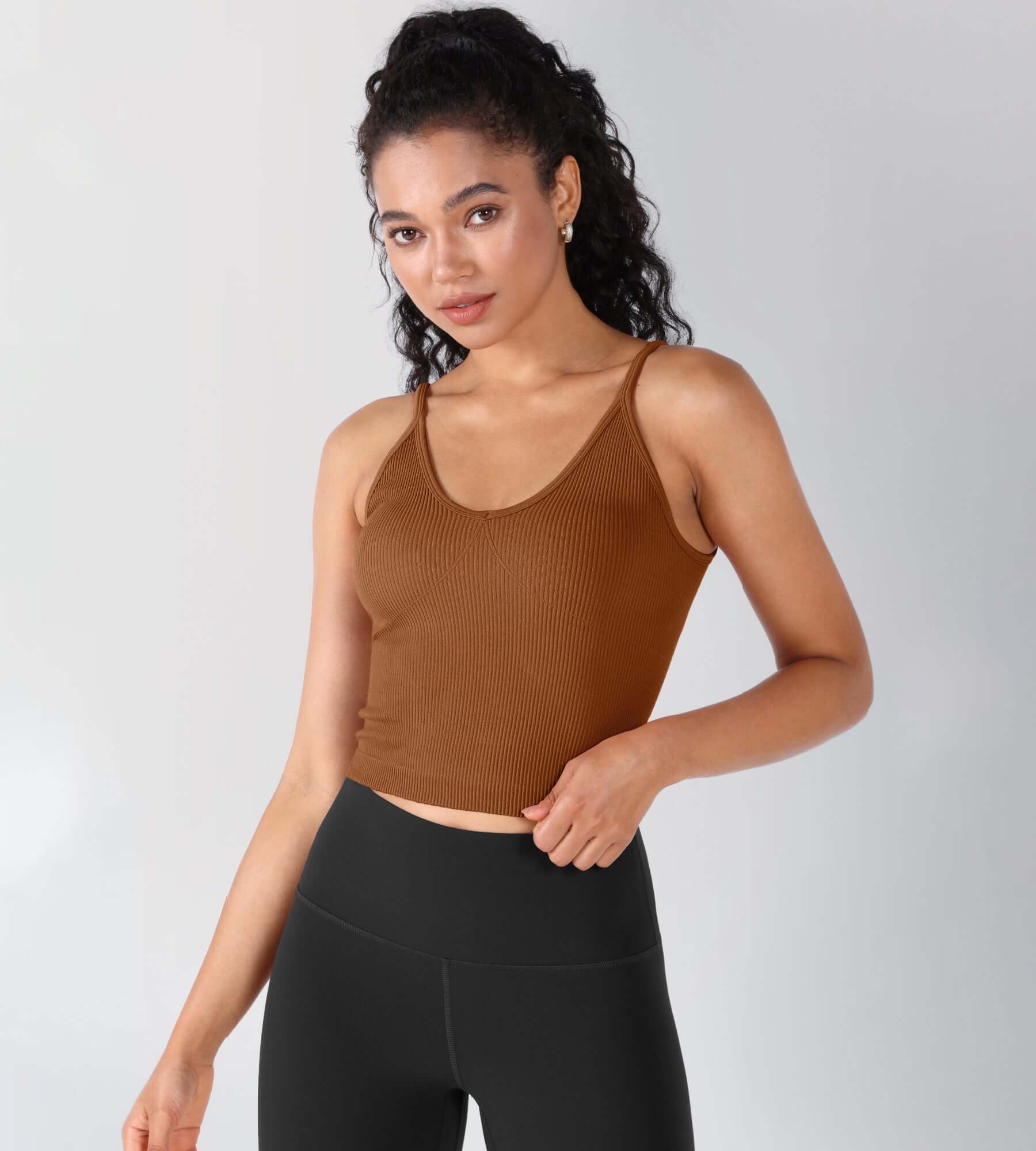 3-Pack V-Neck Seamless Crop Tank - ododos