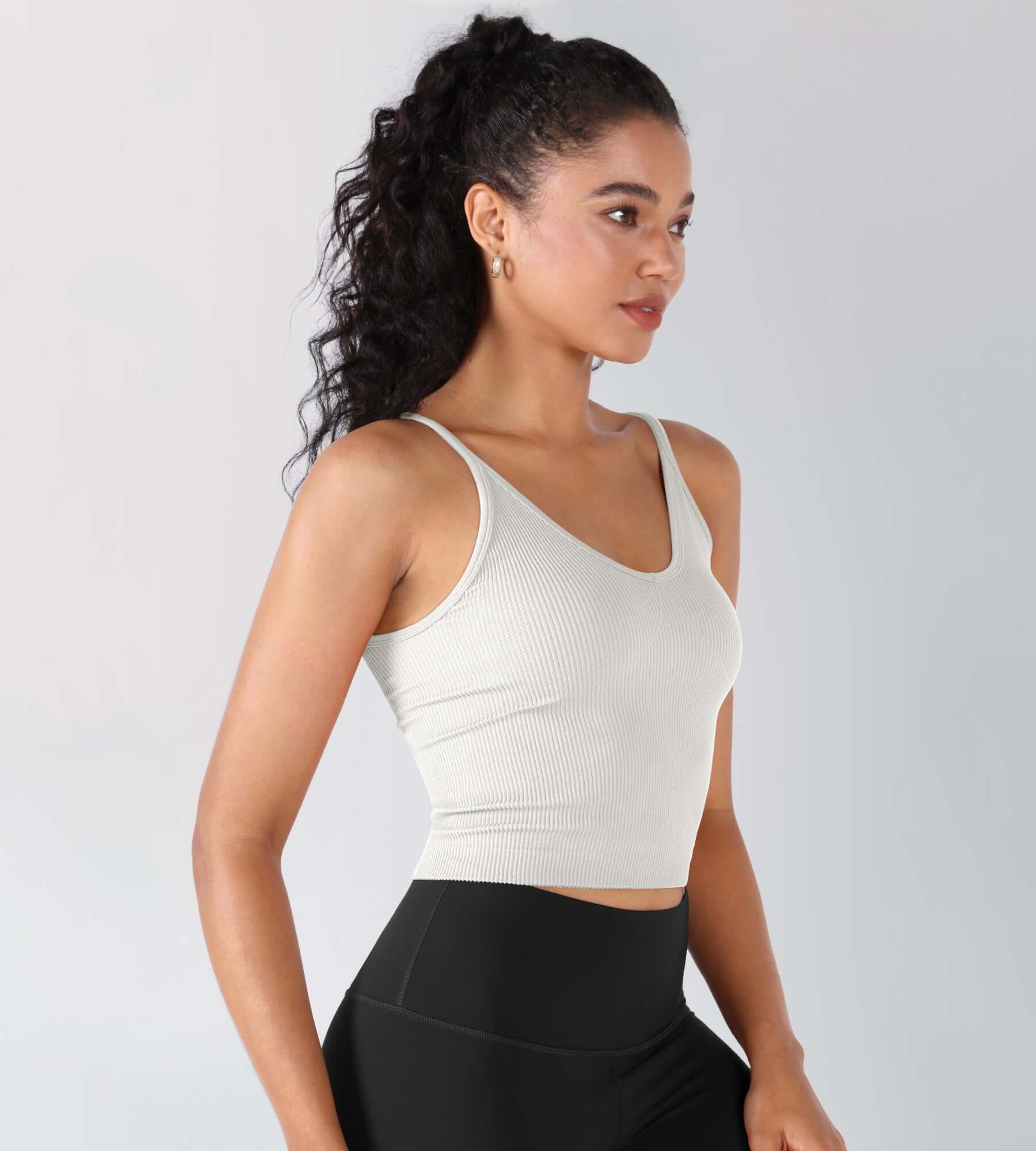3-Pack V-Neck Seamless Crop Tank - ododos