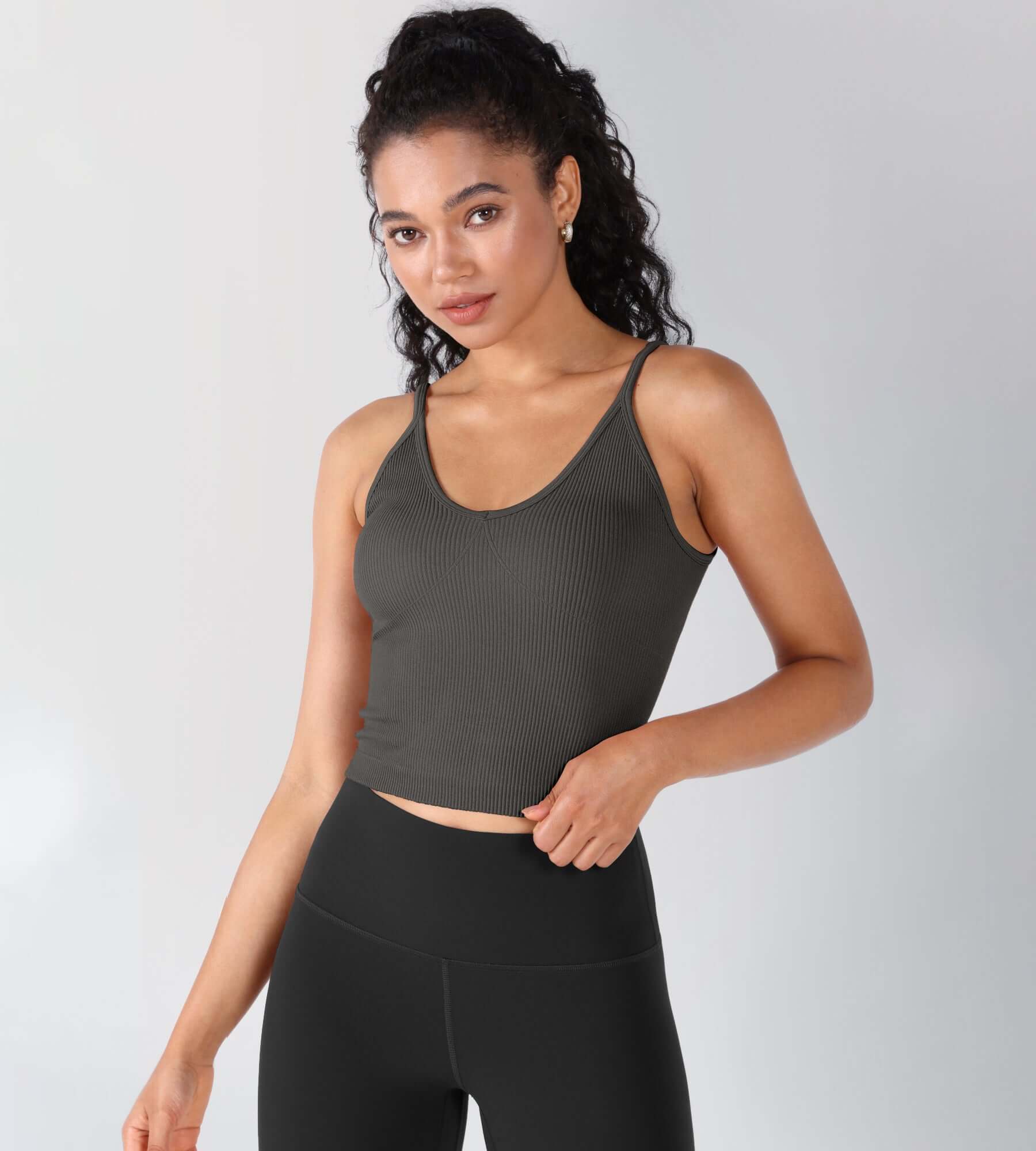 3-Pack V-Neck Seamless Crop Tank - ododos