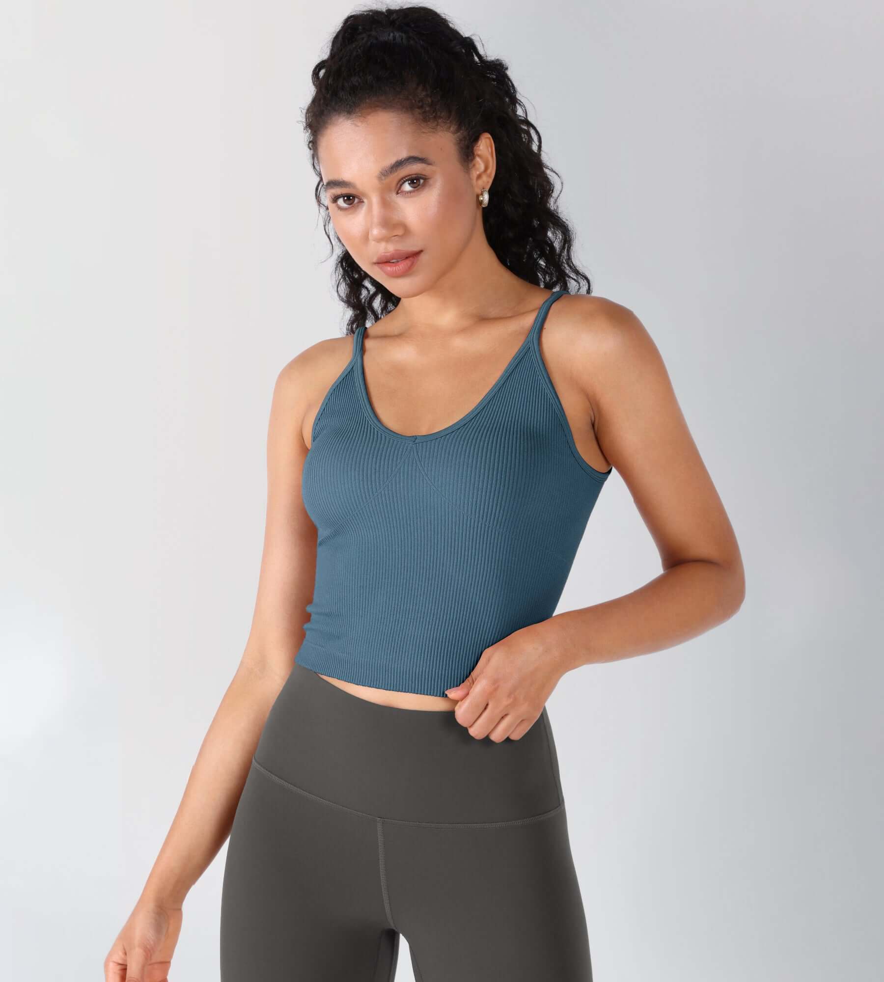3-Pack V-Neck Seamless Crop Tank - ododos
