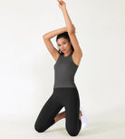 3-Pack Seamless Ribbed High Neck Tank Tops - ododos