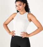 3-Pack Seamless Ribbed High Neck Tank Tops - ododos