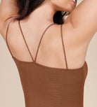 3 Pack Seamless Double Straps Cropped Ribbed Camisole - ododos