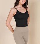 3 Pack Seamless Double Straps Cropped Ribbed Camisole - ododos