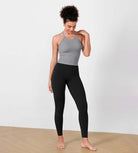 3-Pack Waist Length Herringbone Knit Seamless Soft Camisole Tank Tops - ododos