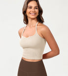 3-Pack Seamless Sweetheart Neck Crop Tank Tops - ododos