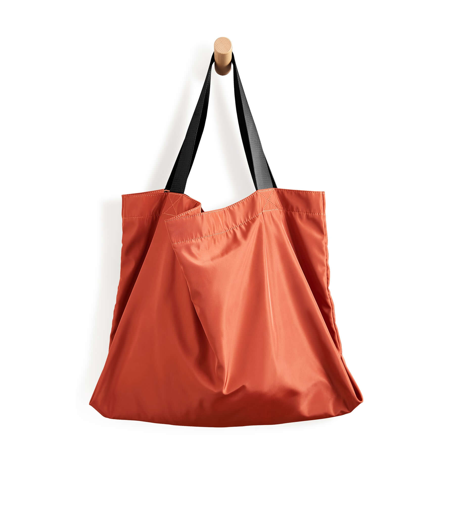 36L Lightweight Oversized Tote Bag Coral Red 23" x 7" x 14" - ododos