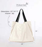 36L Lightweight Oversized Tote Bag - ododos