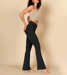 32" Twist High Waist Casual Bootcut Yoga Flared Pants - ododos