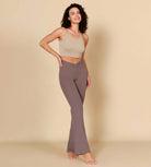 32" Twist High Waist Casual Bootcut Yoga Flared Pants - ododos