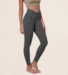 Buttery Soft Crossover Twist at Waist Yoga Leggings - ododos