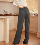 29" Drapey Soft WideHigh Waist Lounge Pants with Pockets - ododos