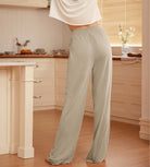 29" Drapey Soft WideHigh Waist Lounge Pants with Pockets - ododos