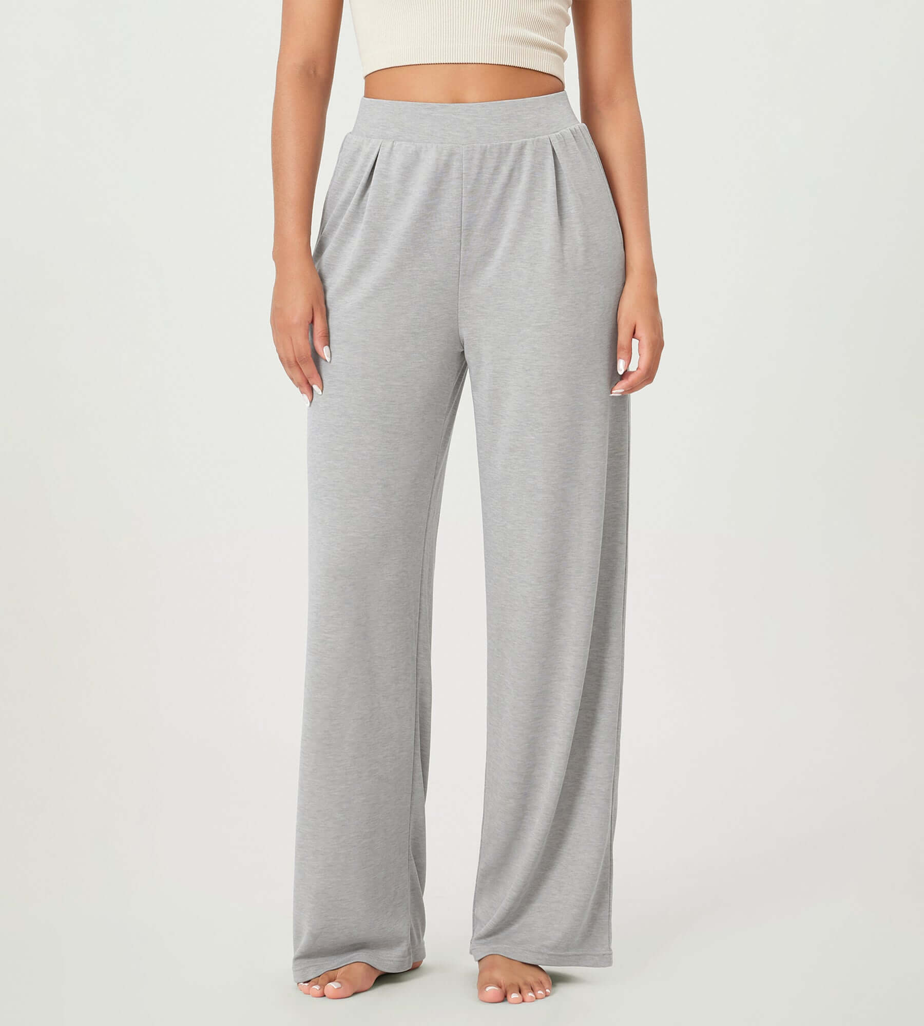 29 Drapey Soft WideHigh Waist Lounge Pants with Pockets - ododos