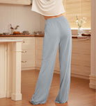 29" Drapey Soft WideHigh Waist Lounge Pants with Pockets - ododos