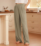 29" Drapey Soft WideHigh Waist Lounge Pants with Pockets - ododos