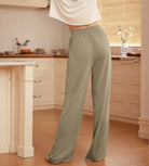 29" Drapey Soft WideHigh Waist Lounge Pants with Pockets - ododos