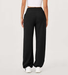 Fleece Lined Mid-Rise Relaxed Pull-On Jogger Pant with Pockets - ododos