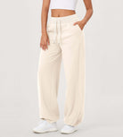 Fleece Lined Mid-Rise Relaxed Pull-On Jogger Pant with Pockets - ododos